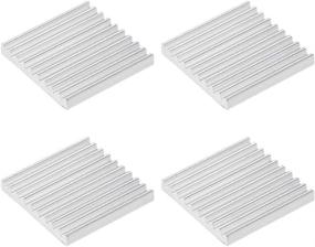 img 4 attached to Uxcell 2 5X19X19Mm Aluminum Heatsink Adhesive