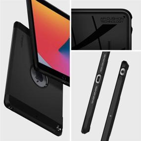 img 3 attached to Spigen Tough Armor iPad Case 10.2, iPad 9th Gen Case (2021)/ iPad 8th Gen Case (2020)/ iPad 7th Gen Case (2019) - Black