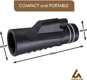 img 1 attached to LAKEFALL GEAR 10x42 Monocular Telescope for Hiking, Camping, Hunting - Ideal Gear for Men & Women, Includes Free Paracord Bracelet