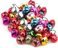 lainrrew jingle bells, colorful craft bells for christmas decoration, diy crafts - assorted sizes and bulk pack (1.2 inch - 48 pcs) logo