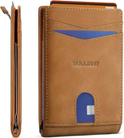 img 4 attached to Wallet BULLIANT Minimal Pull Tap Blocking Men's Accessories