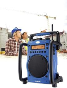 img 1 attached to 🎵 Sangean U3 Digital Tuning Radio: AM/FM Ultra Rugged & Water Resistant - Blue/Black
