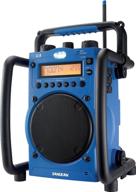 🎵 sangean u3 digital tuning radio: am/fm ultra rugged & water resistant - blue/black logo