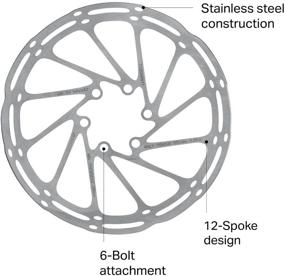 img 1 attached to Sram Centerline Rounded Rotor Silver