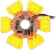 gg grand general 81775 amber ultra-thin hex style dual function interior led light (for trucks logo