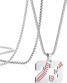 img 4 attached to ⚾ Boys Baseball Necklace: Inspired Stainless Steel Joycuff Jewelry