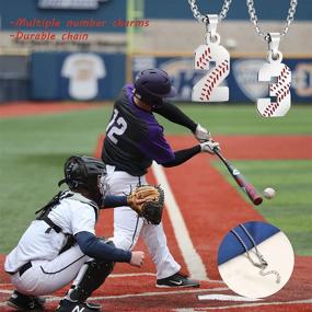 img 3 attached to ⚾ Boys Baseball Necklace: Inspired Stainless Steel Joycuff Jewelry