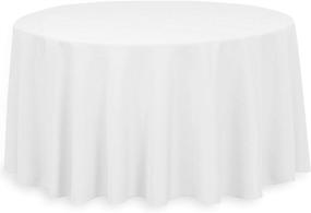 img 4 attached to Polyester Round Tablecloth, LinenTablecloth - 120 Inch Diameter