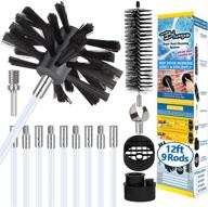 🧹 12 feet dryer vent cleaning kit - bluesea lint remover, extendable length, dryer vent cleaning system & cleaner vacuum attachment with lint trap brush, vacuum & dryer adapters logo