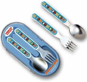 img 1 attached to 🍴 Pecoware Thomas The Tank Engine Spoon & Fork Set: Perfect for Little Fans!