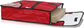 img 1 attached to Simpli-Magic Reusable Insulated Delivery Bag, 20 x 20 x 5 inches, Red