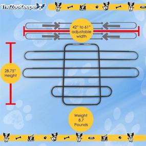 img 3 attached to 🐾 Zookeeper Pet Barrier: Adjustable & Universal Car Barrier for Easy Installation and Ultimate Pet Safety - Strong Metal Tubing Gate Divider for Cars, Trucks, SUVs