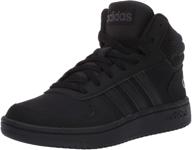 👟 black adidas hoops men's sneaker logo