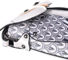 img 1 attached to 👜 QZUnique Cartoon Leather Handbag Satchel: Stylish Women's Handbags & Wallets for Fashionable Satchels
