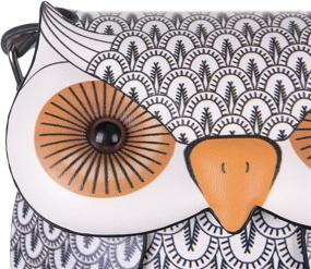 img 2 attached to 👜 QZUnique Cartoon Leather Handbag Satchel: Stylish Women's Handbags & Wallets for Fashionable Satchels