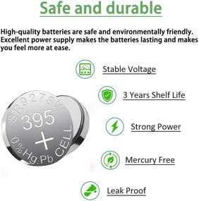 img 1 attached to 💡 SKOANBE 10PCS LR926 SR927SW 1.5V AG7 399 395 395A LR57 Упаковка батарей для часов