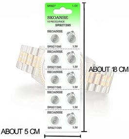 img 3 attached to 💡 SKOANBE 10PCS LR926 SR927SW 1.5V AG7 399 395 395A LR57 Упаковка батарей для часов