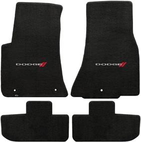 img 4 attached to 🚗 2011-2016 Dodge Challenger Front and Rear Black Mats with Dodge Logo