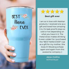 img 1 attached to 🎁 KEDRIAN Nana Tumbler 30oz: Perfect Gifts for Nana, Birthday & Christmas Presents, Personalized Nana Mug, Grandkids-Inspired Nana Gifts and More!