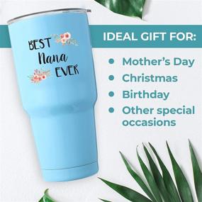 img 2 attached to 🎁 KEDRIAN Nana Tumbler 30oz: Perfect Gifts for Nana, Birthday & Christmas Presents, Personalized Nana Mug, Grandkids-Inspired Nana Gifts and More!