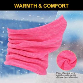 img 3 attached to 🧣 Cozy and Protective: Kids Neck Warmer, Double-Layer Thermal Fleece Neck Gaiter - Winter Windproof Face Warmer for Boys/Girls Youth (Ages 3-8)