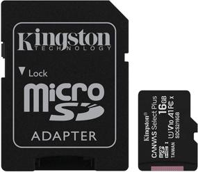 img 4 attached to Карта памяти Kingston 16 ГБ microSDHC Canvas Select Plus (скорость чтения 100 МБ/с) с классом A1, производительностью Class 10 UHS-I, адаптером и упаковкой без ненужных сложностей (SDCS2/16GBET)