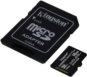 img 3 attached to Карта памяти Kingston 16 ГБ microSDHC Canvas Select Plus (скорость чтения 100 МБ/с) с классом A1, производительностью Class 10 UHS-I, адаптером и упаковкой без ненужных сложностей (SDCS2/16GBET)