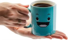 img 3 attached to InGwest Morning Coffee Mug - 11 Ounce Ceramic Color Changing Mug for You and Your Friend - Heat Sensitive Novelty Mug with Funny Smile Design