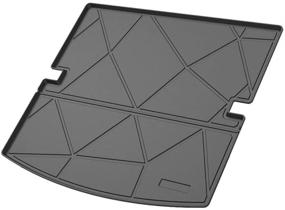 img 2 attached to 🚗 Cqlights Ford Explorer 2020 2021 Cargo Liner Tray - Heavy Duty Rubber Trunk Liner, Waterproof Rear Cargo Area Mat, Black Floor Mat - Effective Protection and Enhanced Durability