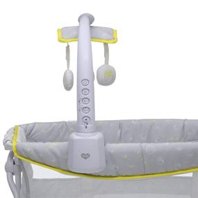 img 1 attached to 👶 Delta Children Deluxe Activity Sleeper Bedside Bassinet - складная портативная колыбель для новорожденных, Дисней Винни-Пух: удобное и веселое решение для сна.