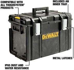 img 3 attached to 🧰 DEWALT DWST08204 Tool Box Tough System - Extra Large: A Heavy-Duty Storage Solution