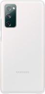 📱 enhance your samsung galaxy s20 fe 5g with the stylish white s-view flip case (us version) logo
