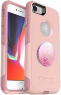 📱 ultimate protection bundle: otterbox commuter series case for iphone se (2nd gen - 2020) & iphone 8/7 (not plus) - ballet way & popsockets popgrip - petal power logo