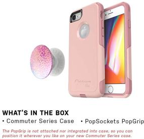 img 3 attached to 📱 Ultimate Protection Bundle: OtterBox COMMUTER SERIES Case for iPhone SE (2nd Gen - 2020) & iPhone 8/7 (NOT PLUS) - Ballet Way & PopSockets PopGrip - Petal Power