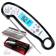 kizen instant read thermometer - water-resistant alarm thermometer with backlight & calibration. kizen digital food thermometer for kitchen, outdoor cooking, bbq, and grill logo