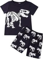 🦖 dinosaur sleepwear boys' clothing sets: guyay cartoon outfits - enhanced seo logo