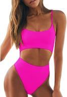 👙 womens one piece swimsuit with tummy control, cut out design, high waisted & high cut - girlsupto swimwear logo