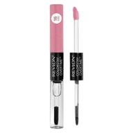 💄 revlon colorstay overtime lipcolor, dual ended longwear liquid lipstick with clear gloss, vitamin e, pink, forever pink (410), 0.07 oz logo