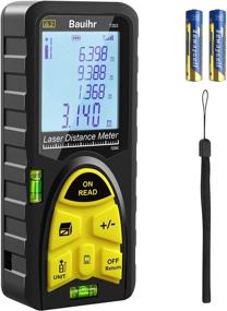 img 4 attached to Bauhir Laser Measure, Digital Laser Distance Meter (165Ft M/in/Ft) with Bubble Level, Backlit LCD, Mute Mode, Pythagorean Mode, Measuring Distance, Area, Volume - Enhanced SEO