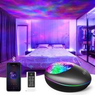 galaxy projector – tomnew night light ocean wave with bluetooth speaker, adjustable brightness & 8 lighting modes – mermaid light for kids, adults, bedroom, and game room décor логотип