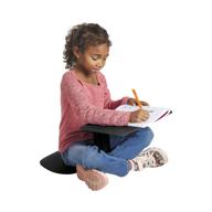 📚 ecr4kids elr-15810-bk the surf portable lap desk: convenient flexible seating for homeschool and classrooms, one-piece writing table for kids, teens, and adults - greenguard [gold] certified in black logo