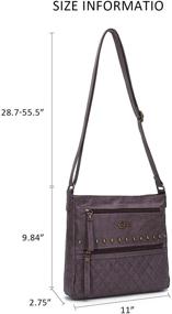 img 3 attached to Crossbody Shoulder Lightweight Satchel Adjustable Women's Handbags & Wallets for Crossbody Bags