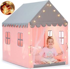 img 4 attached to 🏰 Princess Outdoor Children's Playhouse with Windows - Fun and Imaginative"