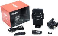 📱 custom fit car phone holder for toyota rav4 2019-2021, 360 degree mount, iphone samsung compatible, with wireless charger - black logo