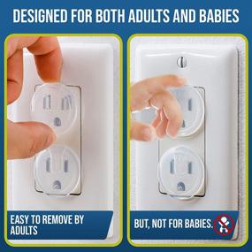 img 1 attached to 🔌 Value Pack of 50 Clear Outlet Covers – Secure and Sturdy Baby Safety Outlet Plug Covers – Effortlessly Childproof Your Outlets