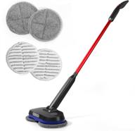 🧹 ultimate electric spin mop for hardwood floors: cordless, all-surface cleaning, rechargeable, polisher and scrubber with reusable pads logo