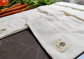 img 1 attached to 🥕 Set of 3 Organic Cotton Vegetable Crisper Bags - Extend Veggie Freshness! Minimize Plastic Waste and Promote Sustainability!