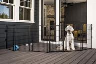 🐾 carlson pet products 3-in-1 outdoor pet gate, pen, and fence - extra tall & weather-resistant - 144-inch wide - bonus small pet door included логотип