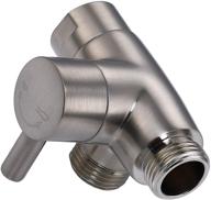 g-promise solid metal shower arm diverter: universal shower system replacement part in brushed nickel finish логотип