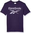 reebok stacked logo black xx large men's clothing for active logo